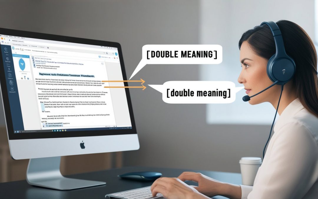 Handling Double Meanings in Transcription